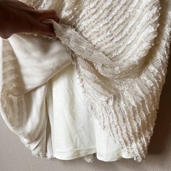 SOLD- Nanette Lepore chiffon jacquard midi dress - Picture 9 of 16